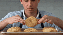 Smelling The Bagel Brian Lagerstrom GIF - Smelling The Bagel Brian Lagerstrom Sniffing GIFs