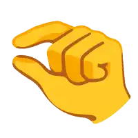 a yellow hand with the letter g on the bottom of it