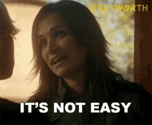 Its Not Easy Franky Doyle GIF - Its Not Easy Franky Doyle Wentworth GIFs
