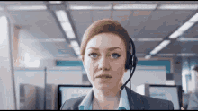 Its A Scam Barclays Lady Headphones GIF - Its A Scam Barclays Lady Headphones GIFs