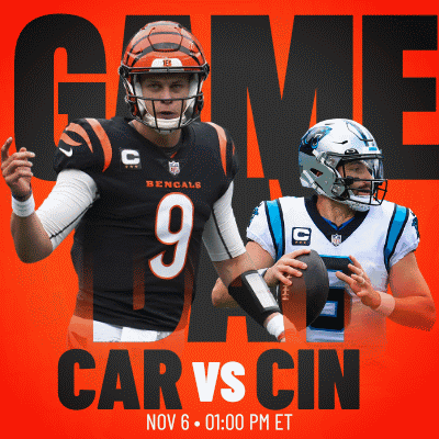 Cincinnati Bengals Vs. Carolina Panthers Pre Game GIF - Nfl