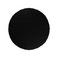 a black circle with a white heart in the middle of it