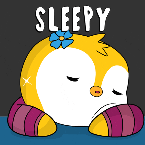 Simple Cute Cartoon Sleeping Moon GIF Animation PNG Images