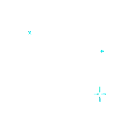 a white background with a blue cross and x on it .