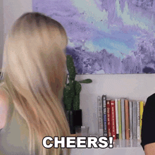 Cheers Superholly GIF - Cheers Superholly Let'S Toast GIFs