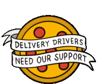 Delivery Drivers Need Our Support Takeout Sticker - Delivery Drivers Need Our Support Delivery Drivers Takeout Stickers