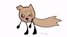 a drawing of a squirrel with the name kittydog written on the bottom