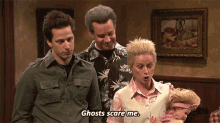 Ghosts Scare Me Snl GIF - Ghosts Scare Me Snl Amy Poehler GIFs