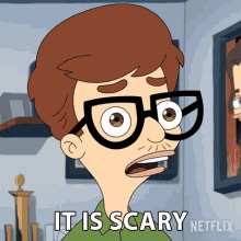 It Is Scary Andrew Glouberman GIF - It Is Scary Andrew Glouberman Big Mouth GIFs