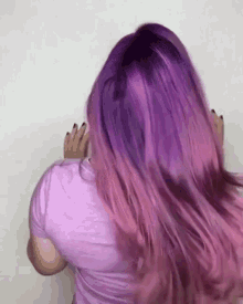 Purple Hair GIF - Colored Hair Purple Shiny Hair GIFs