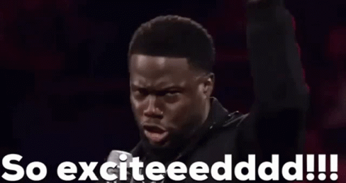 So Excited Kevin Hart GIF - So Excited Kevin Hart Excited - Discover ...