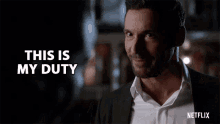 This Is My Duty Lucifer Morningstar GIF - This Is My Duty Lucifer Morningstar Tom Ellis GIFs
