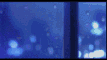 a blue background with a few white dots