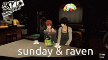 Sunven Sunday And Raven GIF - Sunven Sunday And Raven Joker And Futaba GIFs