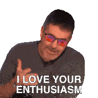 I Love Your Enthusiasm Simon Cowell Sticker - I Love Your Enthusiasm Simon Cowell Britain'S Got Talent Stickers