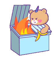 Bear Dumpster Sticker - Bear Dumpster Fire Stickers