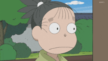 a cartoon character with the letters nhkc on the bottom right
