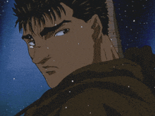 a pixelated image of a man with a hood on