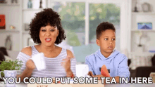 You Should Put Some Tea In Here Tea GIF - You Should Put Some Tea In Here Tea Mug GIFs