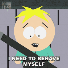 I Need To Behave Myself Butters Stotch GIF - I Need To Behave Myself Butters Stotch South Park GIFs