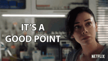 Its A Good Point Aimee Garcia GIF - Its A Good Point Aimee Garcia Ella Lopez GIFs