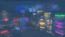 a computer generated image of a futuristic city at night with a sign that says 5000