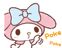 Poke Mymelody Sticker - Poke Mymelody Sanrio Stickers
