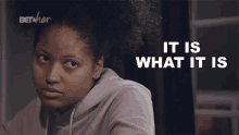 It Is What It Is Tiana Howard GIF - It Is What It Is Tiana Howard Bet Her The Waiting Room A Long Look In The Mirror GIFs