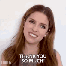 Thank You So Much Anna Kendrick GIF - Thank You So Much Anna Kendrick The Imdb Show GIFs