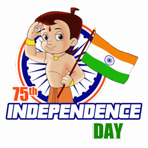 75th Independence Day Chhota Bheem GIF - 75th Independence Day Chhota Bheem  Happy Independence Day - Discover & Share GIFs