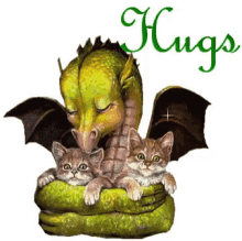 Dragon Hugging GIF