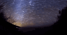 the night sky is filled with lots of stars