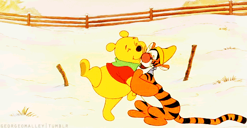 friends hugging cartoon