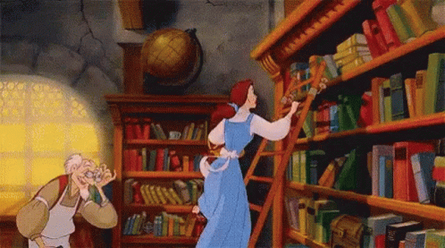 Library Belle GIF - Library Belle Flying GIFs