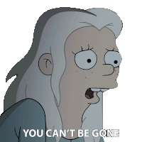 You Can'T Be Gone Bean Sticker - You Can'T Be Gone Bean Disenchantment Stickers