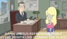 Damn Uterus - American Dad GIF - GIFs