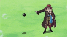 a close up of a cartoon character with the word repel on the bottom