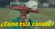 Mariachi Con Pelota De Futbol En El Sombrero / Cuñado GIF - Cunado Sombrero Mariachi GIFs