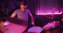 Playing Drums Seeyouspacecowboy GIF - Playing Drums Seeyouspacecowboy Aj Tartol GIFs