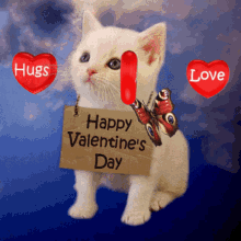 Happy Valentines Valentines Day Kitten GIF - Happy Valentines Valentines Day Kitten Valentines Hugs And Love GIFs
