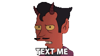Text Me Satan Sticker - Text Me Satan Disenchantment Stickers