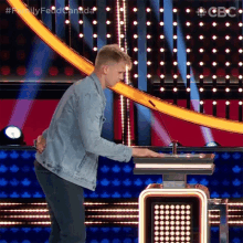 Pressing The Button Family Feud Canada GIF - Pressing The Button Family Feud Canada Family Feud GIFs