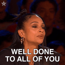 Well Done To All Of You Alesha Dixon GIF - Well Done To All Of You Alesha Dixon Britain'S Got Talent GIFs