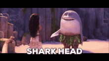moana shark head reaction