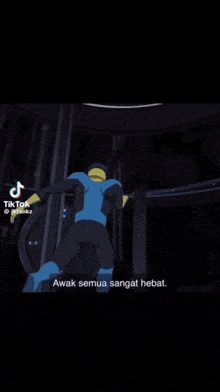 a cartoon of a superhero with blood coming out of his nose and mouth .