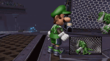 Mario Strikers Charged Luigi GIF - Mario Strikers Charged Luigi Eye Twitch GIFs