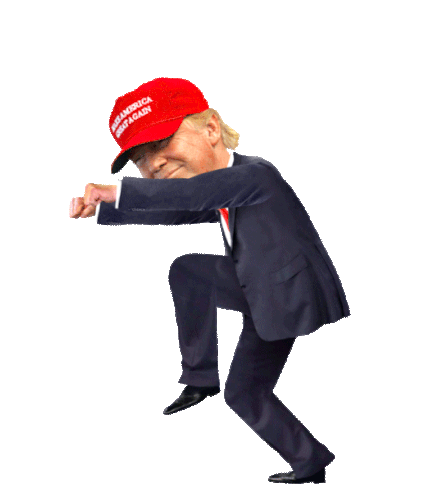 Donald Trump Dance Sticker - Donald Trump Dance Party Stickers