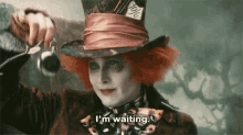 mad hatter im waiting patiently waiting johnny depp willy wonka