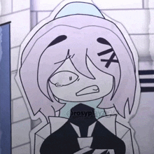 a drawing of a cartoon character with the name rosyplayz