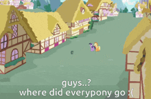 twilight sparkle and applejack are standing next to each other with the words guys where did everypony go
